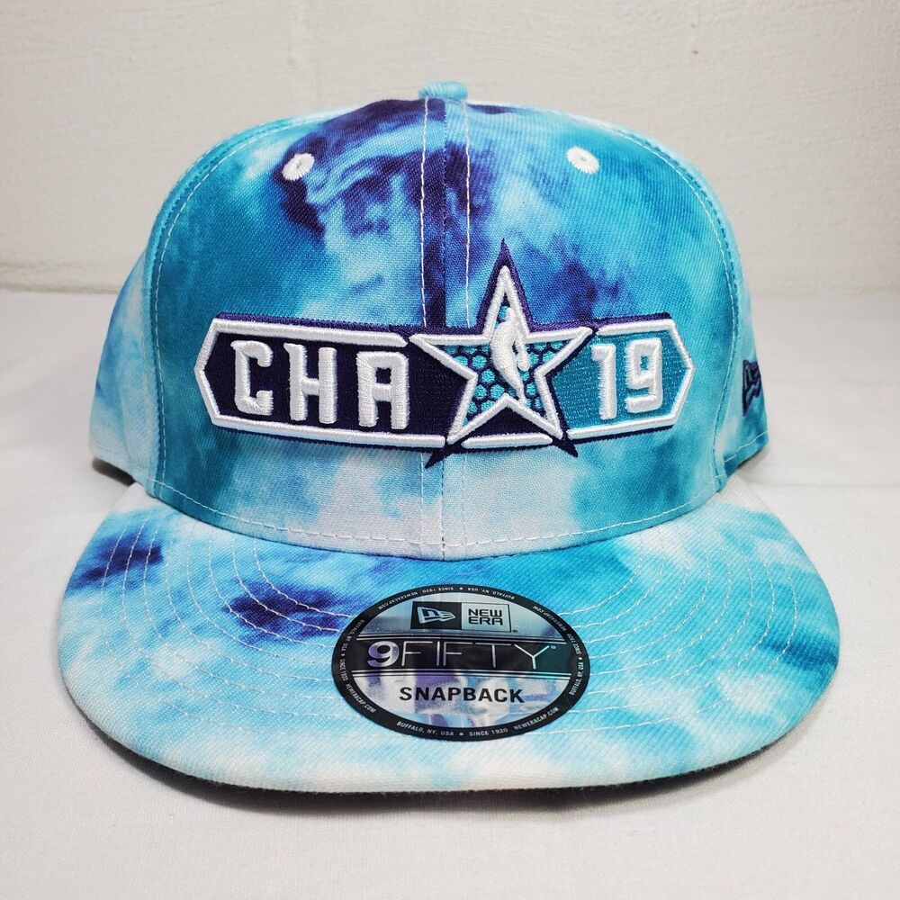 CHARLOTTE HORNETS Tie Die 2019 All Star Game New Era 9Fifty Snapback Cap Hat B1